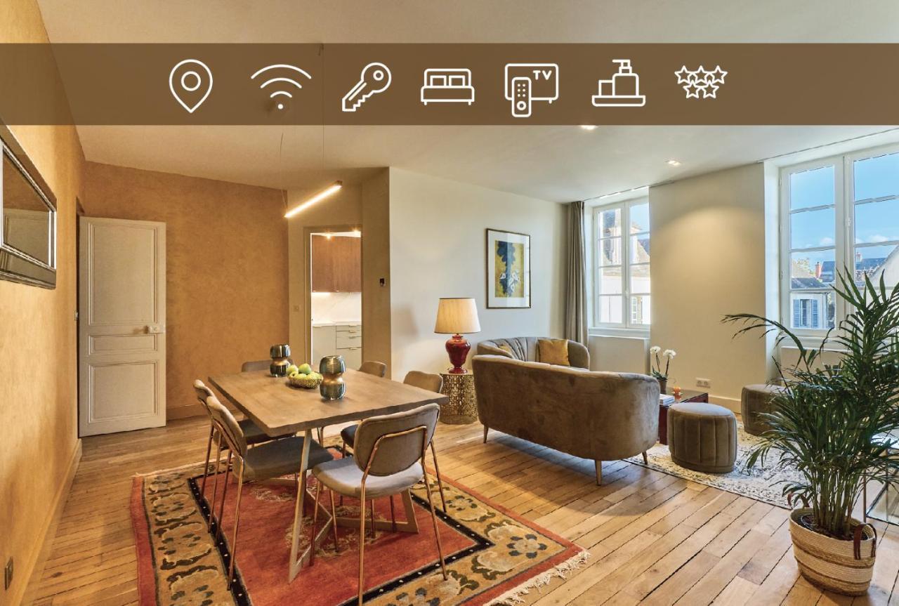 Appartement Montagnon - Les Suites Du Palais - Classe 4 Etoiles, Parking Prive, Vue Cathedrale, 3 Chambres, Primo C0Nciergerie نيفي المظهر الخارجي الصورة